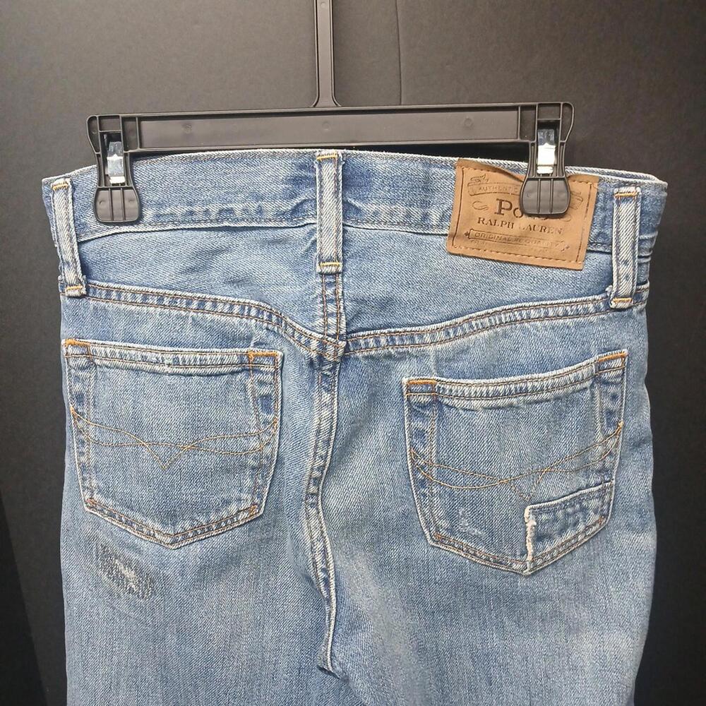 Polo Ralph Lauren Youth Size 12 The Sullivan Distressed Slim Jeans, 24" Inseam - Picture 4 of 8